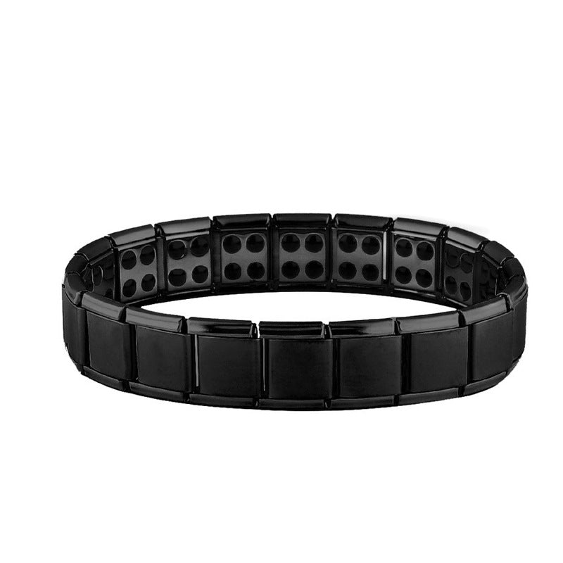Bracelet Magnétique Homme Anti-Stress noir