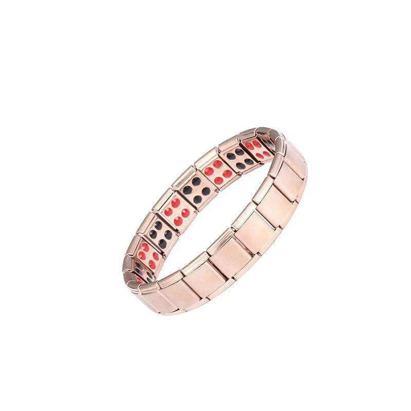 Μαγνητικό Βραχιόλι Ανδρικό Αντιστρες ροζ χρυσό