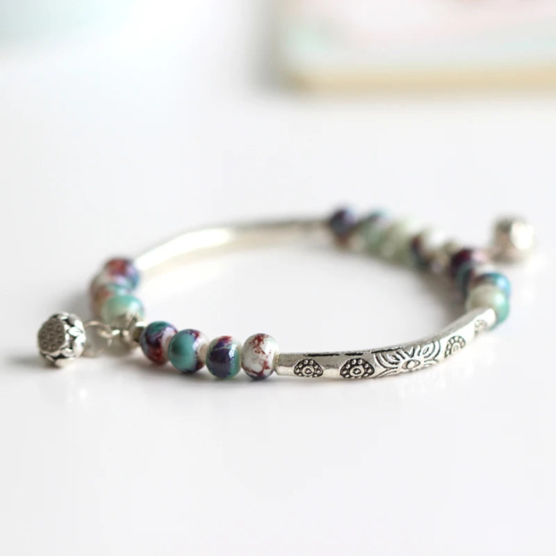Bracelet Gourmette Bouddhiste Tibétain Femme
