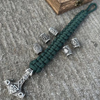 Βραχιόλι Mjolnir - Σφυρί Thor Hammer Viking πράσινο 3 