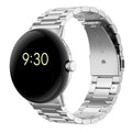 Βραχιόλι Ρολογιού από Σκληρυμένο Ατσάλι Smartwatch Google Pixel Watch 1 & 2 ασημί
