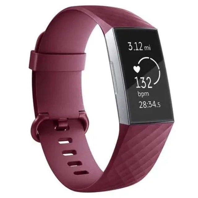 Βραχιόλι Ρολογιού Fitbit Charge 3 & Charge 4 μπορντό
