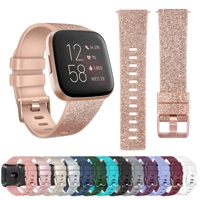 Βραχιόλι με Γκλίτερ για Ρολόι Fitbit Versa 1 Versa 2