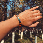 Βραχιόλι με Χάντρες Πλανήτες Ηλιακό Σύστημα 7 Τσάκρα