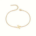 Προσωποποιημένο βραχιόλι για γυναίκες με αρχικό γράμμα χρυσό h