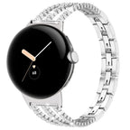 Βραχιόλι για γυναίκες Google Pixel Watch 1, 2, 3, 4 41mm 45mm ασημί