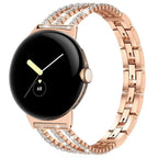 Βραχιόλι για γυναίκες Google Pixel Watch 1, 2, 3, 4 41mm 45mm ροζ χρυσό