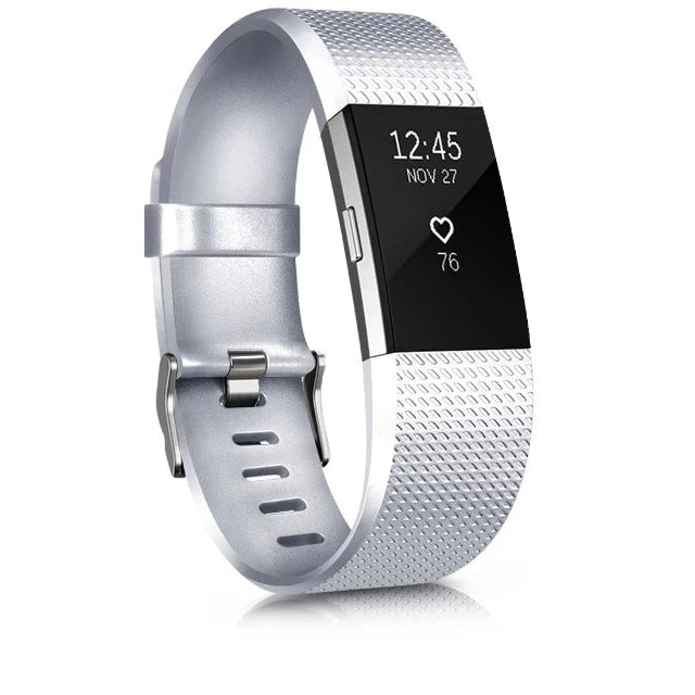 Βραχιόλι για Fitbit Charge 2 ασημί