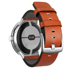 Λουράκι για Google Pixel Watch από πορτοκαλί δέρμα 1, 2, 3, 41mm 45mm
