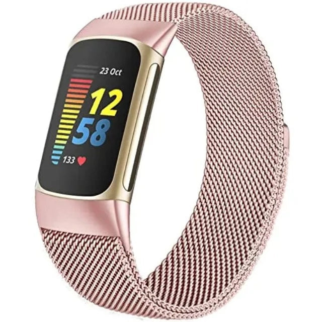 Βραχιόλι για Ρολόι Fitbit Charge 3 Charge 4 Charge 5 ροζ