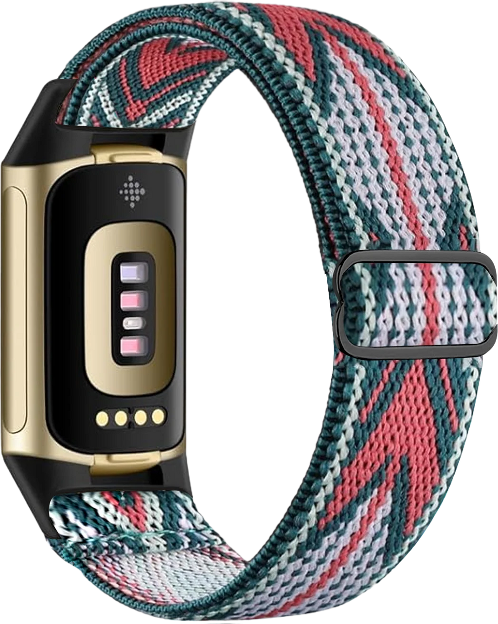 Λουράκι για ρολόι Fitbit Charge 5, Charge 6 λευκό και ροζ