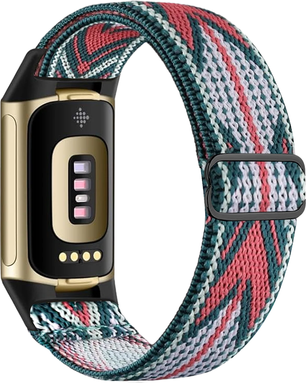 Λουράκι για ρολόι Fitbit Charge 5, Charge 6 λευκό και ροζ