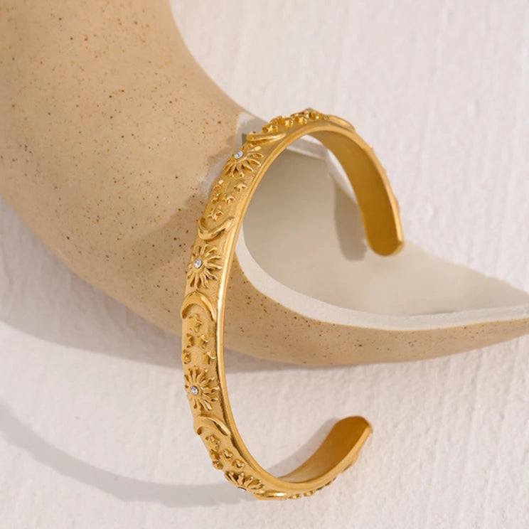 Βραχιόλι Ρετρό Φεγγάρια και Ήλιοι με Ζιρκόν