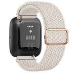 Λουράκι Super Ελαστικό για Ρολόι Fitbit Versa 1 Versa 2 Versa Lite κρεμ λευκό