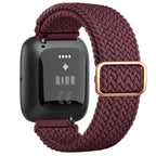 Λουράκι Super Ελαστικό για Ρολόι Fitbit Versa 1 Versa 2 Versa Lite μπορντό