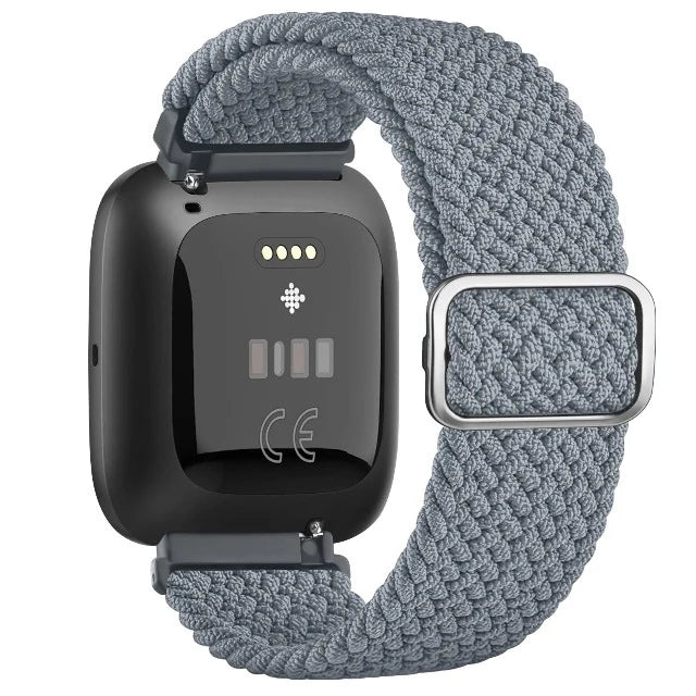 Λουράκι Super Ελαστικό για Ρολόι Fitbit Versa 1 Versa 2 Versa Lite γκρι