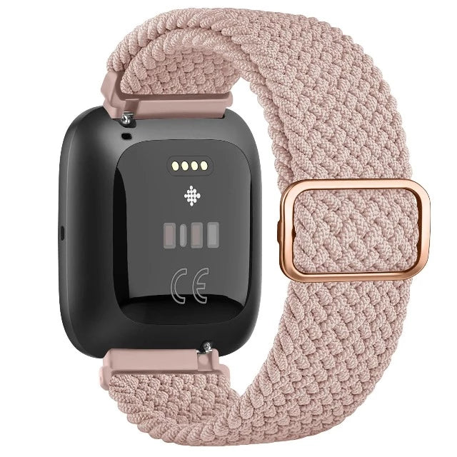 Λουράκι Super Ελαστικό για Ρολόι Fitbit Versa 1 Versa 2 Versa Lite ανοιχτό ροζ