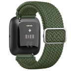 Λουράκι Super Ελαστικό για Ρολόι Fitbit Versa 1 Versa 2 Versa Lite στρατιωτικό πράσινο