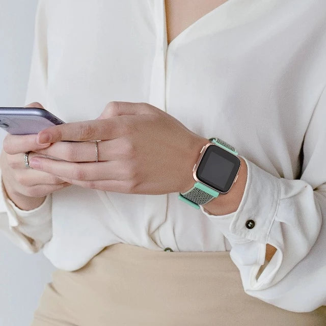 Πλεκτό Λουράκια Ρολόι Fitbit Versa 1 Versa 2 Versa 3 