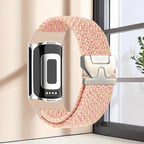 Πλεκτό βραχιόλι για το ρολόι Fitbit Charge 5, Charge 6 ροζ