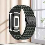 Πλεκτό βραχιόλι για το ρολόι Fitbit Charge 5, Charge 6 χακί
