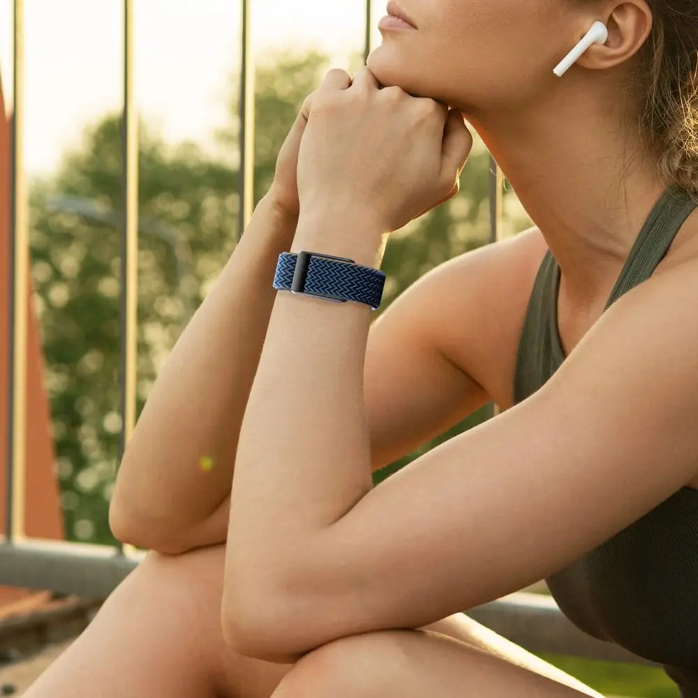 Λουράκι από νάιλον για ρολόι Google Fitbit Air μπλε