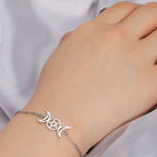 Βραχιόλι Τριπλή Σελήνη Μαγειρία Γουρμέττα Γουίκαν ασήμι