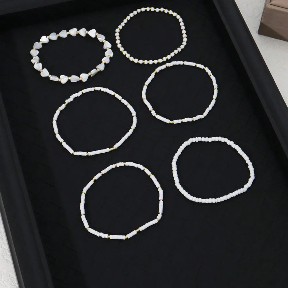 Bracelets en Perles et Coeurs