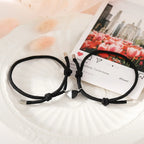 Βραχιόλια για Ζευγάρια Φίλων Gourmette Καρδιά Μαγνητική 7