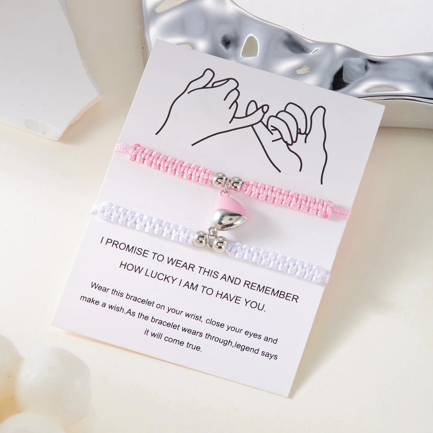 Βραχιόλια για Ζευγάρια Φίλων Ρομαντική Αλυσίδα