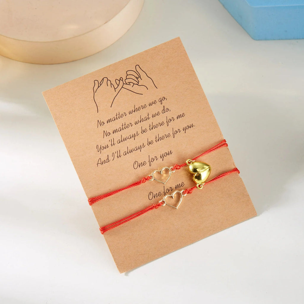 Βραχιόλια για Ζευγάρια Μαγνητικά Καρδιά και Ηλεκτροκαρδιογράφημα 