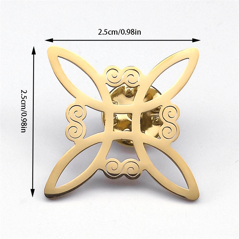 Μπροτς Κόμπος της Μάγισσας Καρφίτσες Wiccan Προστασίας 