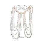 Γυναικεία αλυσίδα ώμου με πέρλες - Κόσμημα για κλείδα & ώμο