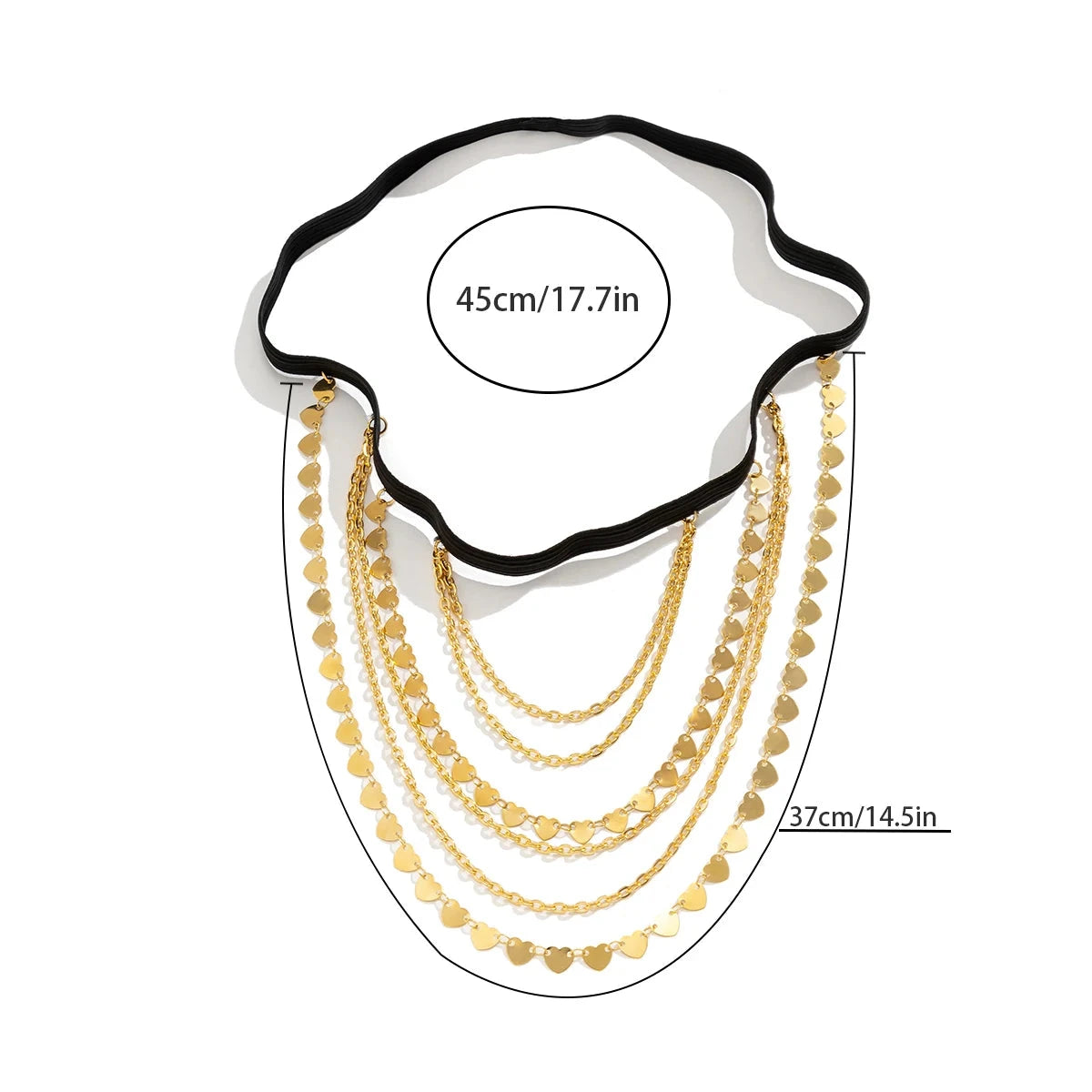 Αλυσίδα Μηρού Καρδιά - Κόσμημα Μηρού Πόδι Σώμα Μηρός Γυναίκα