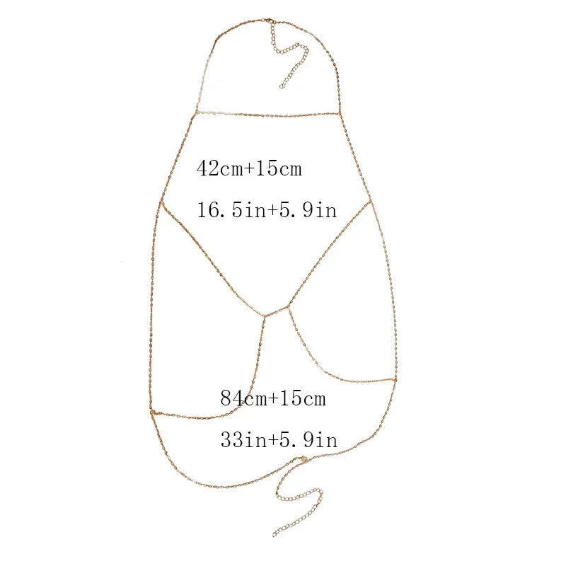 Αλυσίδα Ντεκολτέ Γυναικεία Κολιέ Στήθους