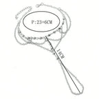 Αλυσίδα Ποδιού - Ασημένιο Κόσμημα Ποδιού για Γυναίκες