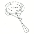 Αλυσίδα Ποδιού με Χρυσά Λουλούδια - Γυναικείο Κόσμημα Ποδιού