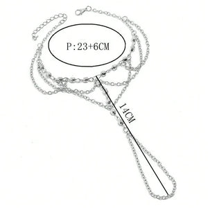 Αλυσίδα Ποδιού με Χρυσά Λουλούδια - Γυναικείο Κόσμημα Ποδιού