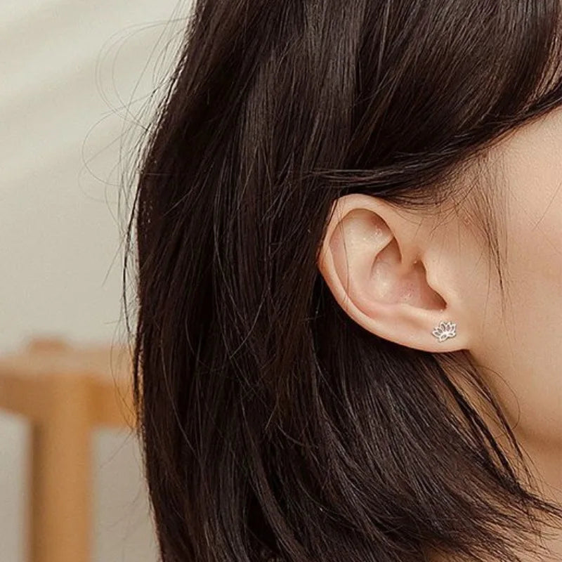 Σκουλαρίκια Γυναικεία Σχέδιο Λωτού