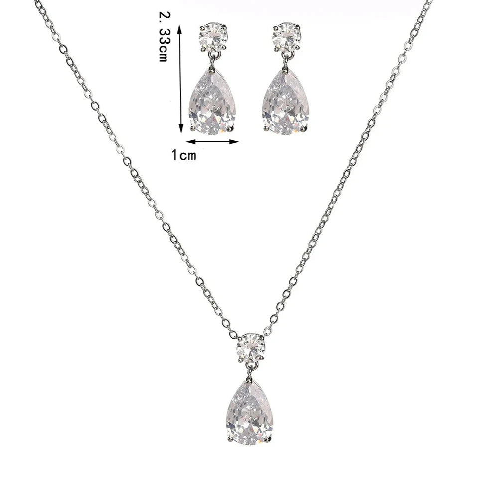 Σετ 3 Κοσμημάτων Σταγόνα Νερού 