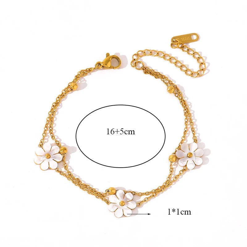 Σετ 3 Κοσμημάτων Λευκές Μαργαρίτες 