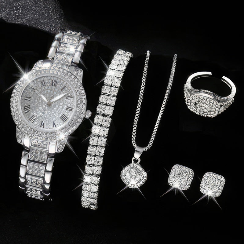 Σετ 5 Κοσμημάτων με Στρας 