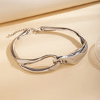 Collier à texture audacieuse géométrique