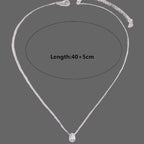 Κολιέ με Λεπτό Μενταγιόν Σταγόνα Νερού 