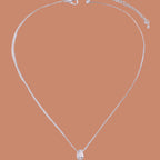 Κολιέ με Λεπτό Κρεμαστό Σταγόνα Νερού ασήμι