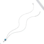 Κολιέ με μενταγιόν με διακόσμηση φεγγάρι και γάτα