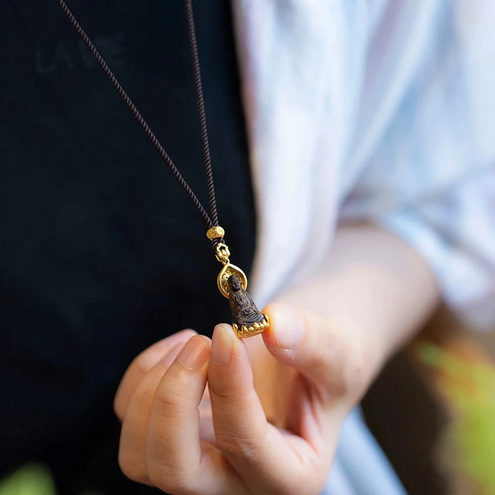 Κολιέ με μενταγιόν Θιβετιανός Βούδας