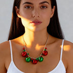 Κολιέ με μενταγιόν Χριστουγεννιάτικες Μπάλες