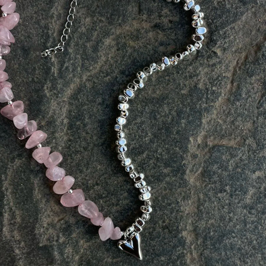 Κολιέ με μενταγιόν καρδιά Β