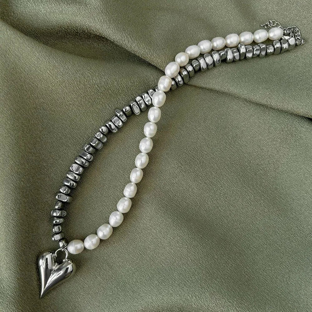 Κολιέ με μενταγιόν καρδιά Γ